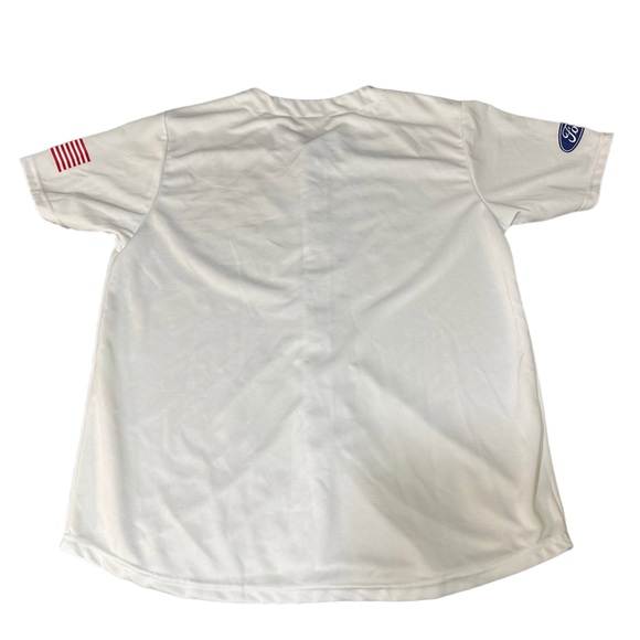 St. Louis Cardinals SGA Jersey XL Camo Button Up Military Flag Ford Sz XL - Picture 2 of 6